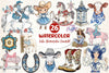 Cute Chinoiserie Cowgirl Clipart Bundle 2