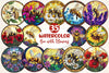 Bee With Flowers Round Stained Glass Art Clipart Bundle