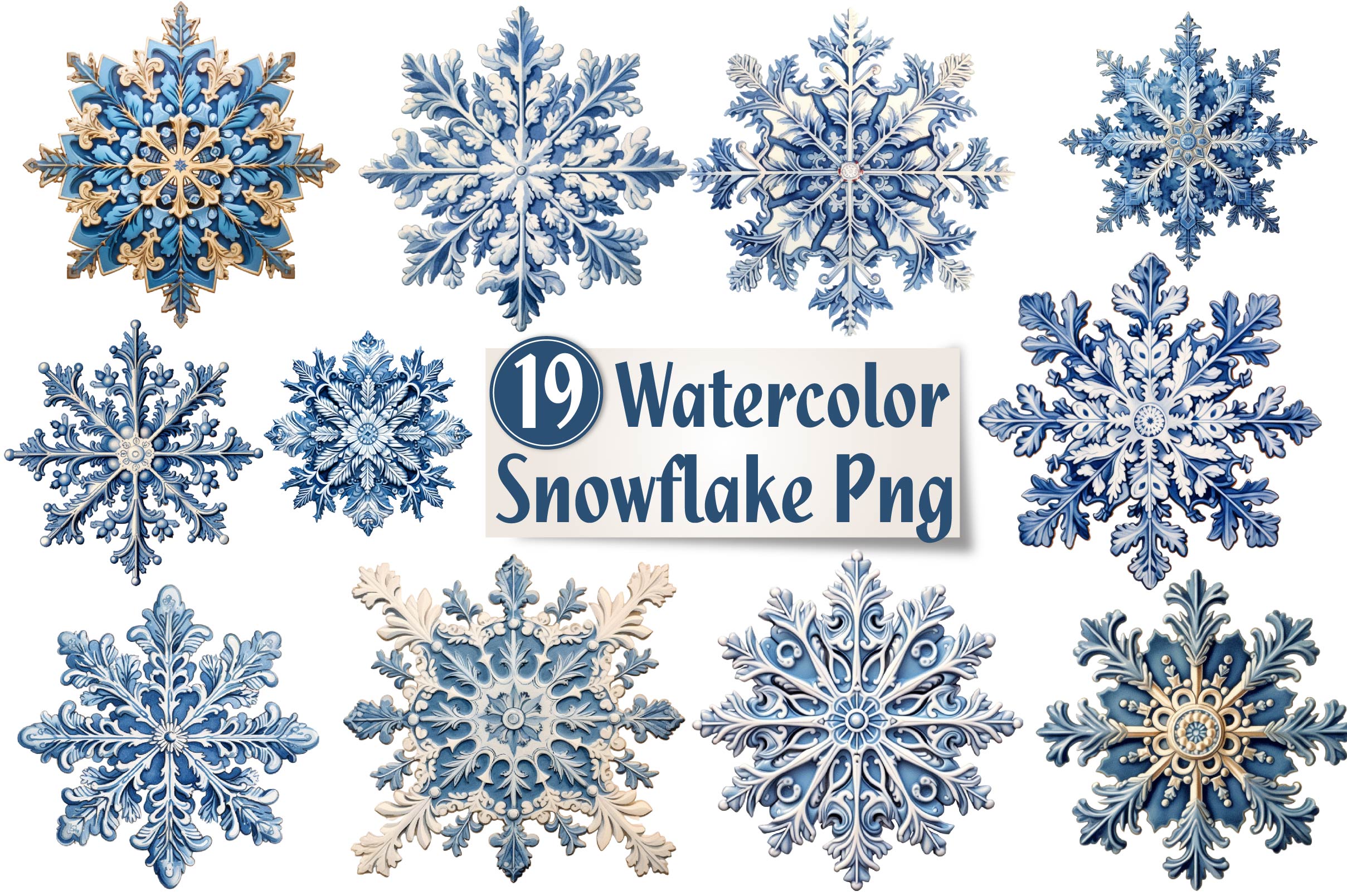 Snowflake Clipart Bundle 1