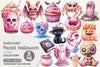 Pink Pastel Halloween Clipart Bundle