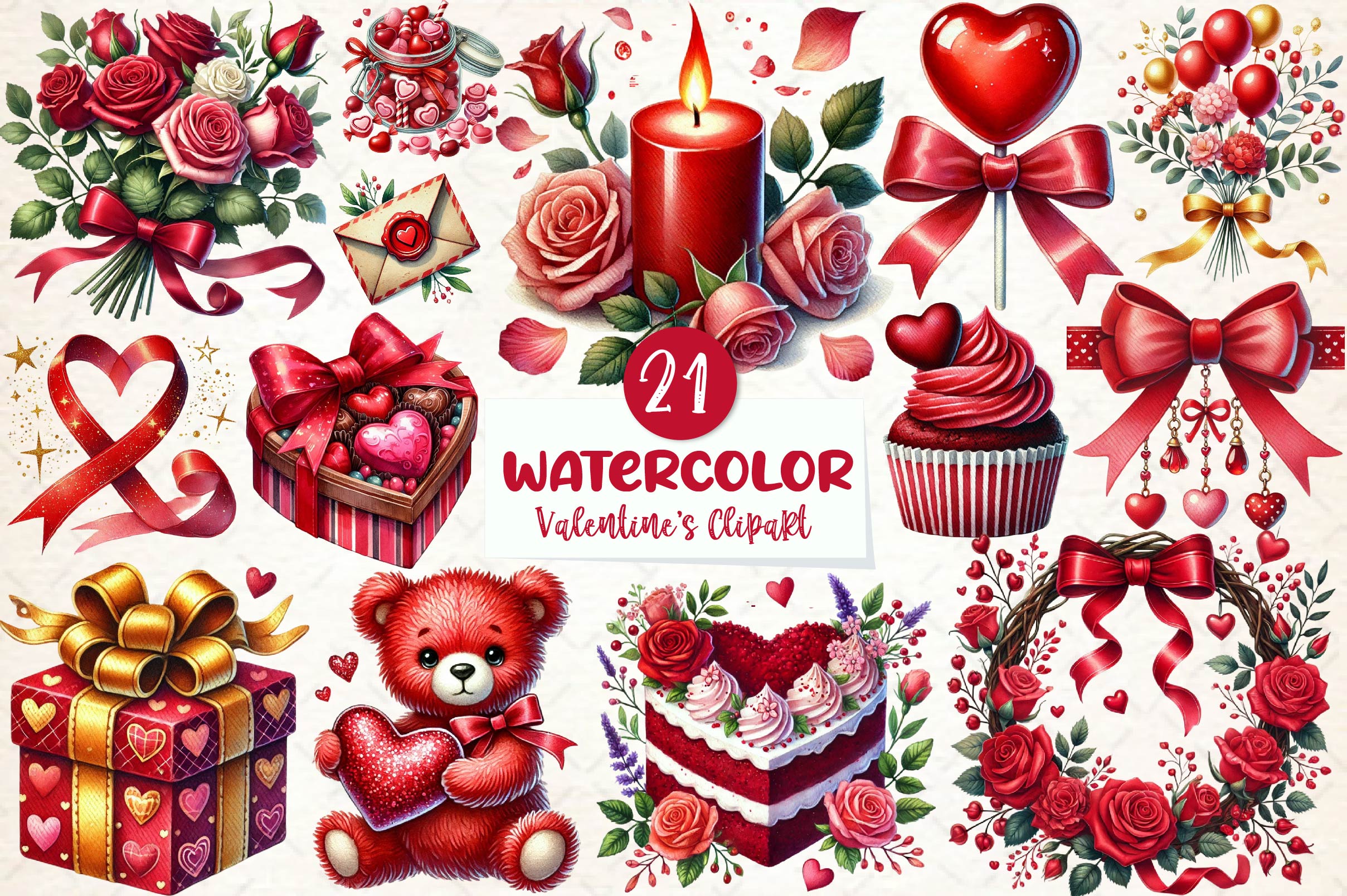 Valentines Day Clipart Bundle