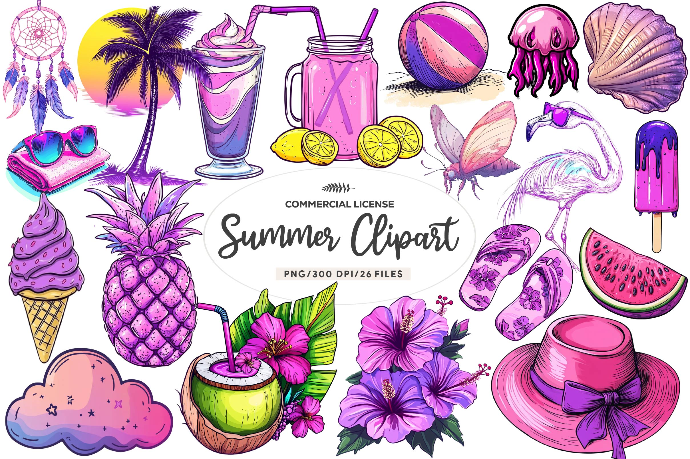 Summer Clipart Bundle 1