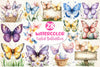 Pastel Easter Butterflies Clipart Bundle
