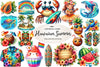 Hawaiian Summer Clipart Bundle