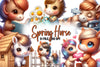 Cute Spring Horse Clipart Bundle