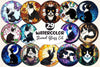 Round Stained Glass Tuxedo Cat Clipart Bundle 2