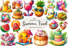 Summer Tropical Food Clipart Bundle
