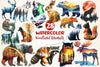 Double Exposure Woodland Animals Clipart Bundle 2