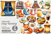 Cozy Evening Clipart Bundle