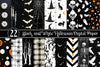 Black And White Halloween Digital Paper