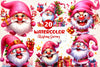 Funny Christmas Gnomes Clipart Bundle