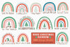 Christmas Rainbow Clipart Bundle 2