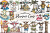 Summer Hawaii Cow Clipart Bundle