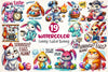 Funny Easter Bunny Clipart Bundle 3