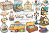 Vintage Travel Clipart Bundle