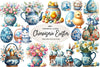 Chinoiserie Easter Clipart Bundle 2