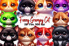 Funny Grumpy Cat Clipart Bundle