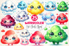 Pastel Cute Clouds Clipart Bundle