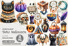 Boho Halloween Trick Or Treat Clipart Bundle 2