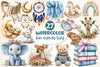 Boho Nursery Baby Clipart Bundle 2