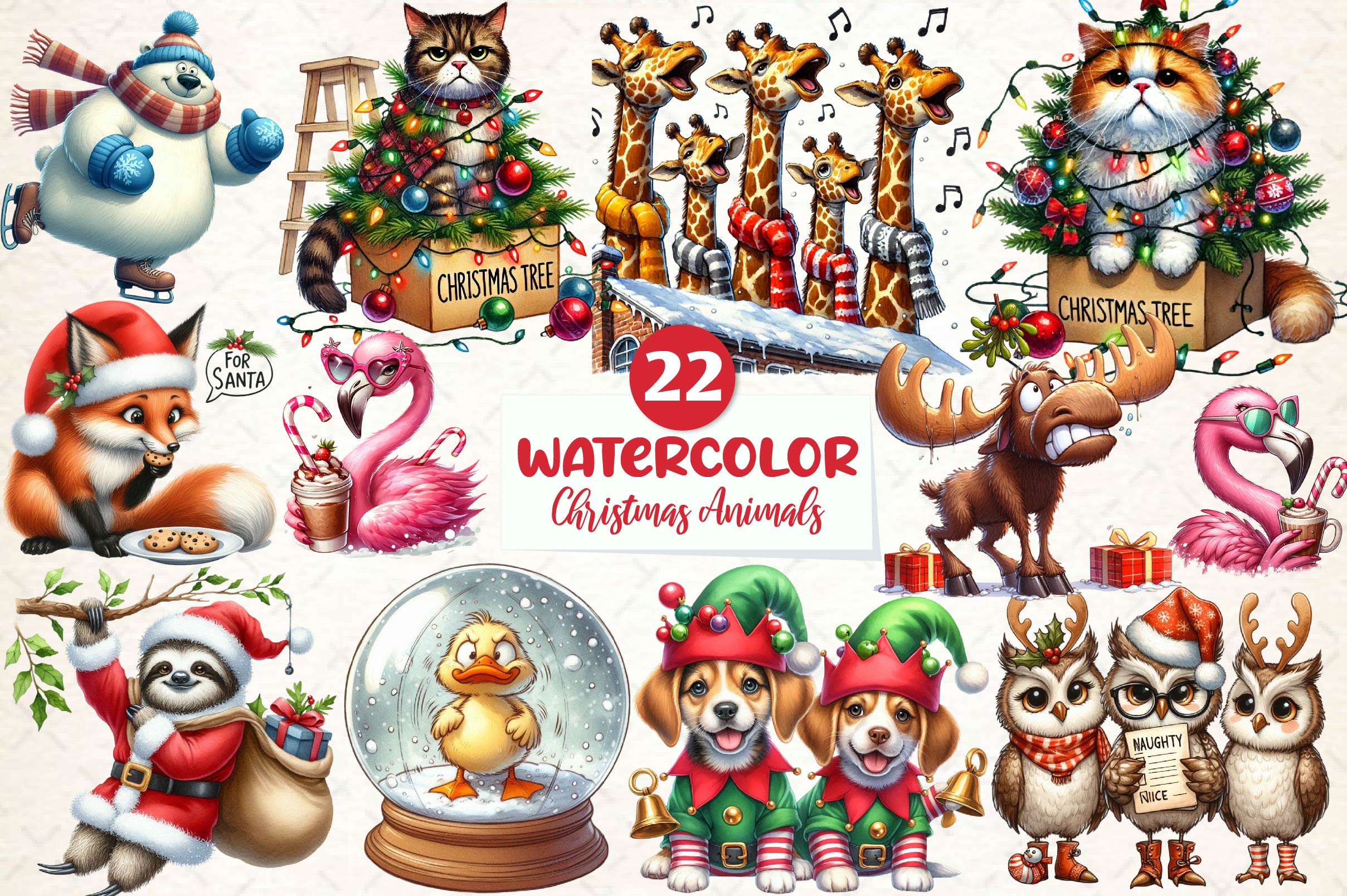 Christmas Christmas Black Girl Clipart Bundle 2