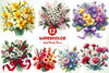 Birth Month Flower Clipart Bundle