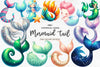 Mermaid Tail Clipart Bundle