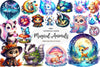 Magical Woodland Animals Creatures Clipart Bundle