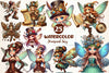 Steampunk Fairy Clipart Bundle