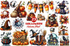 Halloween Autumn Plaid Clipart Bundle