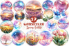 Spring Iridescent Bubble Clipart Bundle
