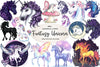 Fantasy Unicorn Clipart Bundle