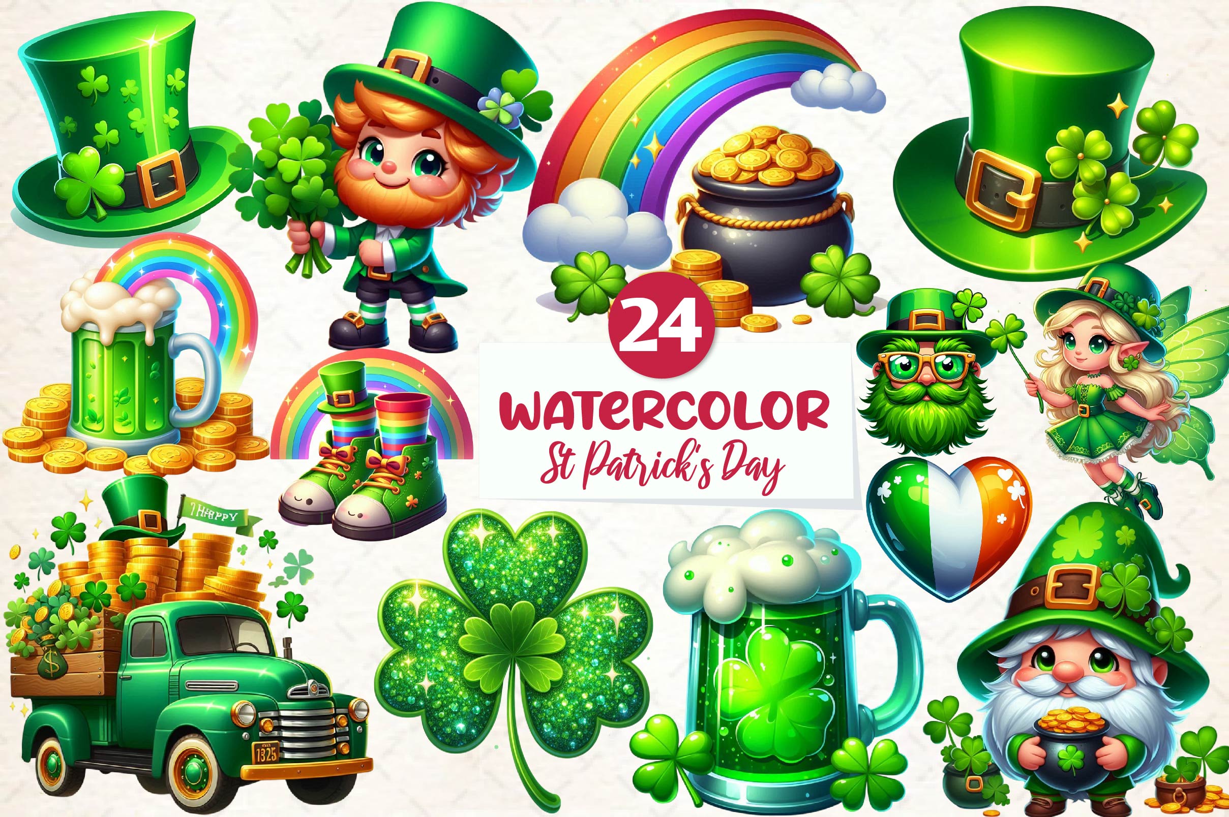 St Patrick's Day Clipart Bundle 1