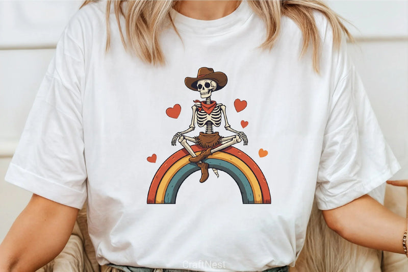 Cowgirl Skeleton Clipart Bundle - CraftNest - Digital Crafting and Art