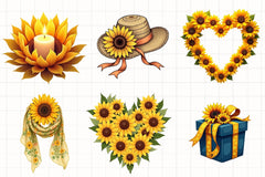 Sunflower Mother's Day Clipart Bundle 2 - CraftNest - Digital Crafting and Art