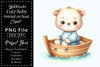 Cute Baby Animals Boat Clipart Bundle