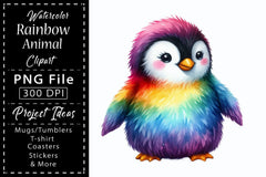 Rainbow Animals Clipart Bundle 19 - CraftNest - Digital Crafting and Art