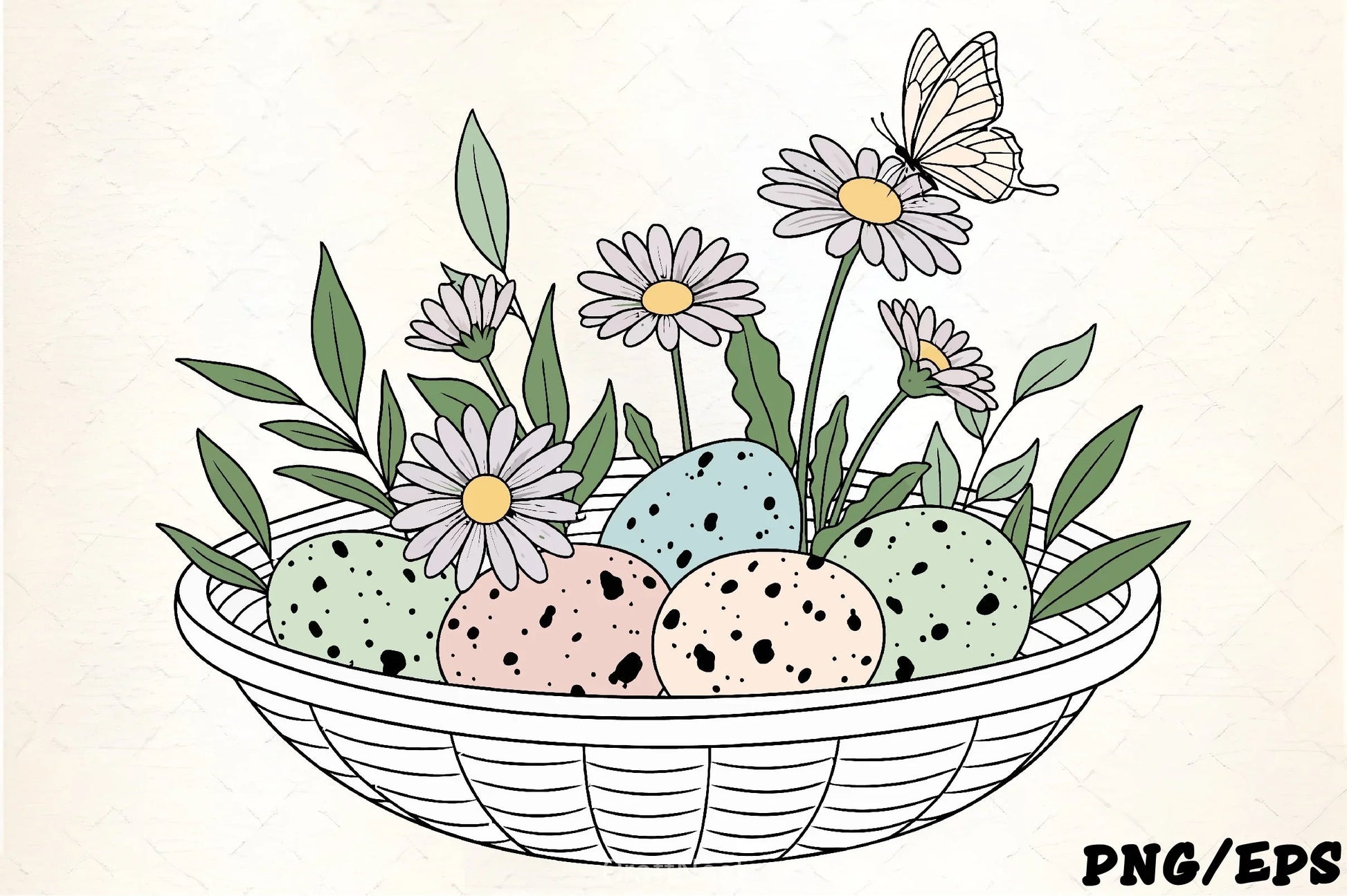 Easter Eggs & Spring Flowers Clipart Bundle - CraftNest - Digital Crafting and Art