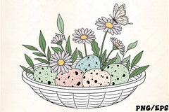Easter Eggs & Spring Flowers Clipart Bundle - CraftNest - Digital Crafting and Art