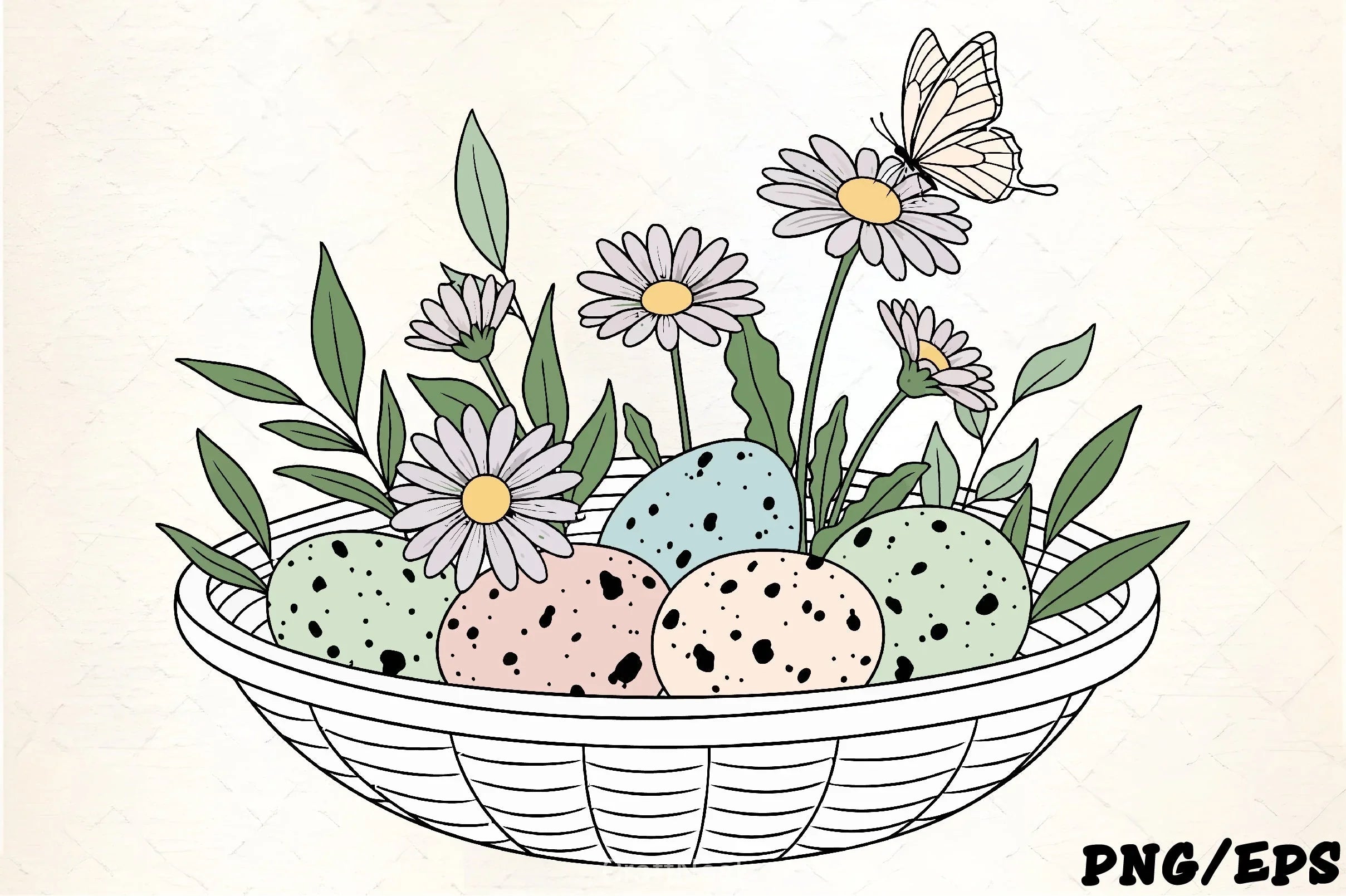 Easter Eggs & Spring Flowers Clipart Bundle - CraftNest - Digital Crafting and Art