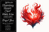 Flaming Heart Clipart Bundle
