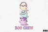 Boo Crew Ghosts Clipart Bundle
