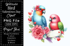 Bird Valentines Clipart Bundle 7 - CraftNest - Digital Crafting and Art