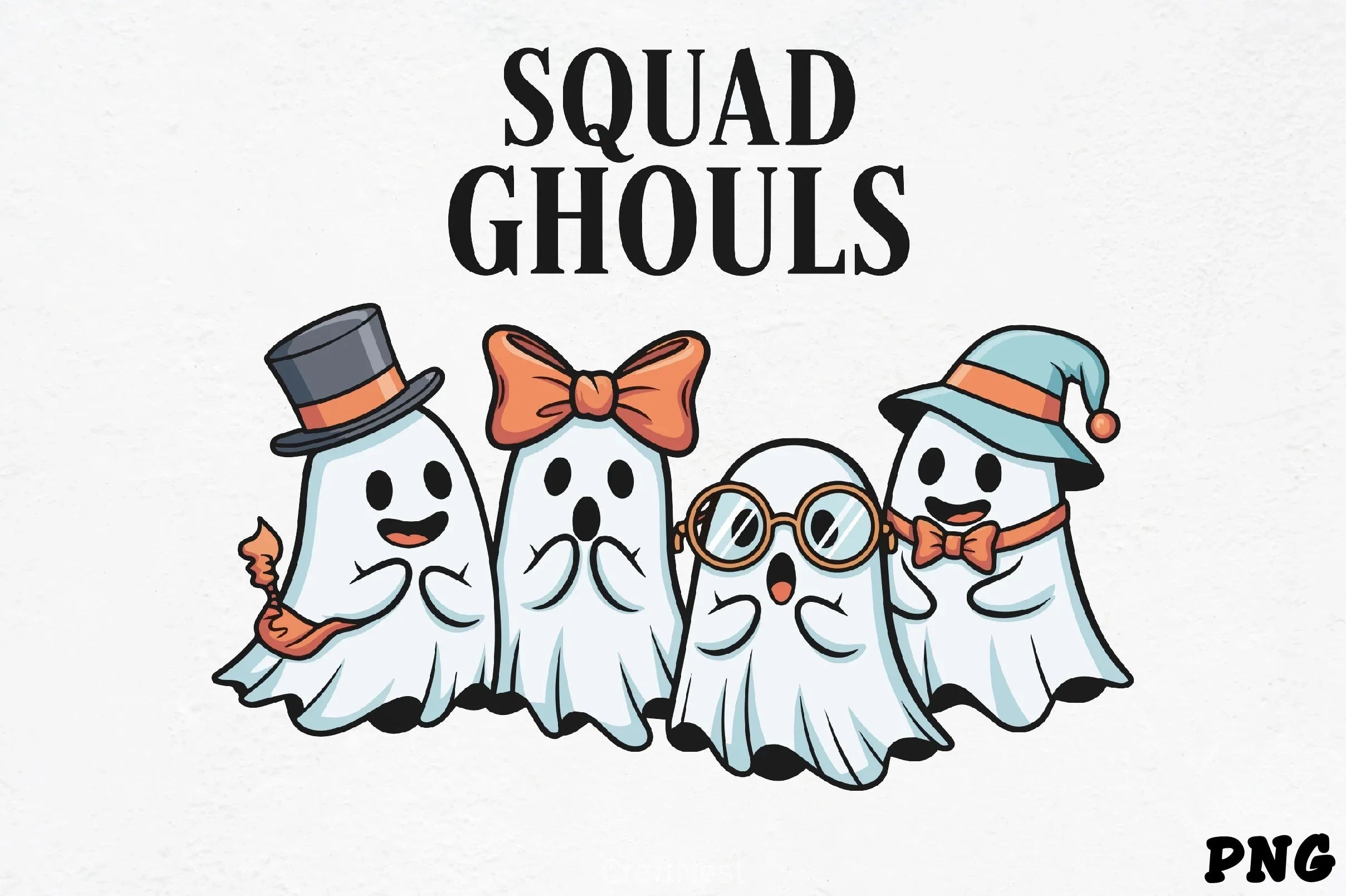 Squad Ghouls Ghost Clipart Bundle - CraftNest - Digital Crafting and Art