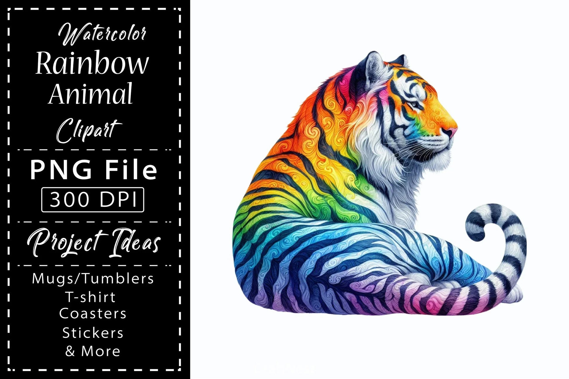 Rainbow Animals Clipart Bundle 5 - CraftNest - Digital Crafting and Art