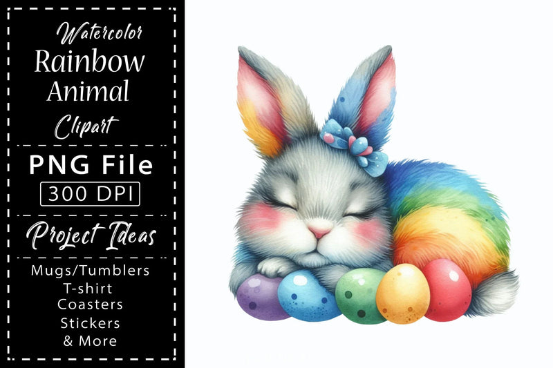 Rainbow Animals Clipart Bundle 17 - CraftNest - Digital Crafting and Art