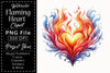 Flaming Heart Clipart Bundle