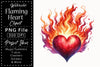 Flaming Heart Clipart Bundle