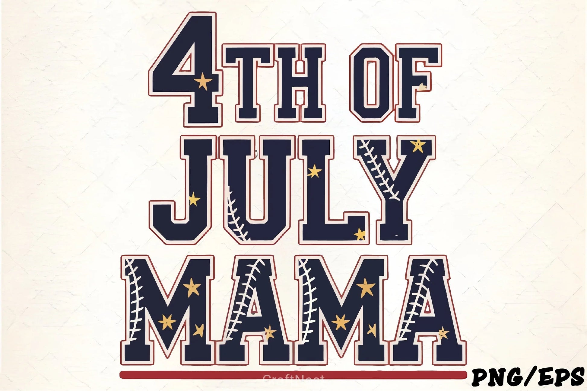 Fourth of July Baseball Mama Clipart Bundle - CraftNest - Digital Crafting and Art