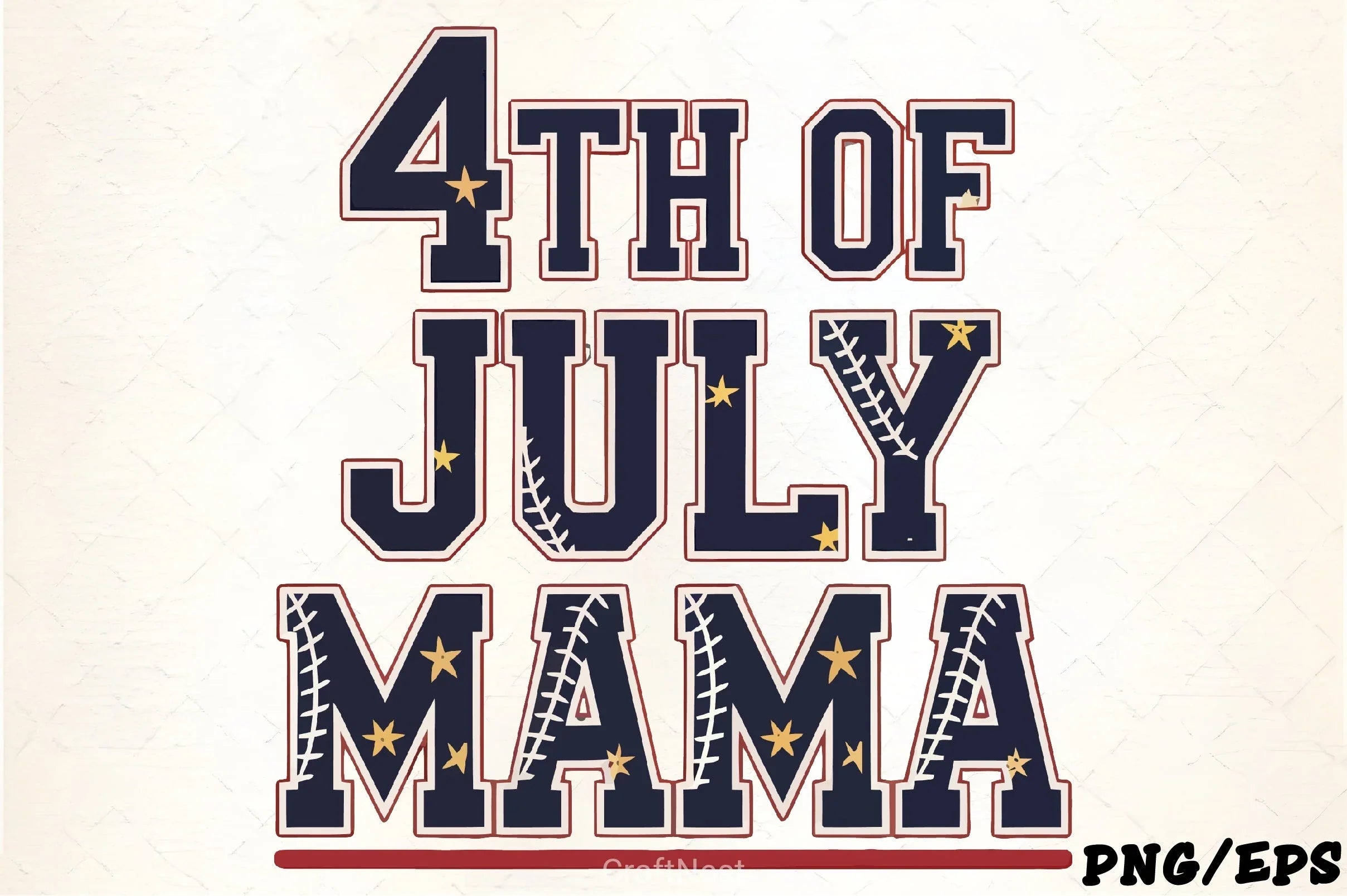 Fourth of July Baseball Mama Clipart Bundle - CraftNest - Digital Crafting and Art